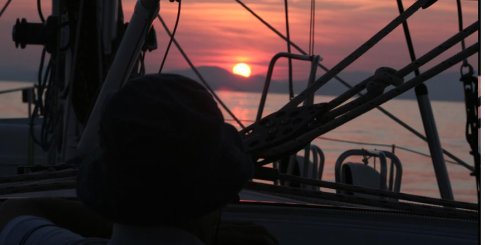 Coucher du soleil - Convoyage du Bleu dOlonne Photos