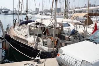 Quai de Las Palmas - Convoyage du voilier Bleu dOlonne