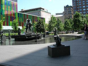Place Riopelle in the Summer