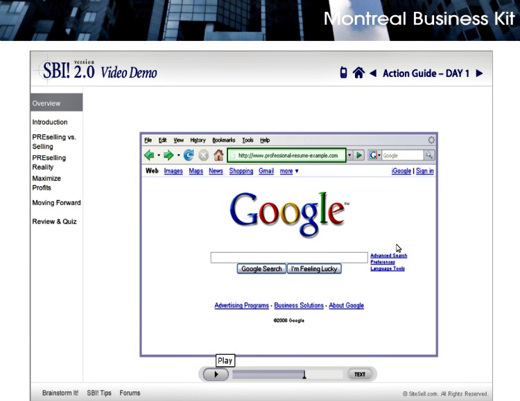 Google Finds Montreal Business Kit