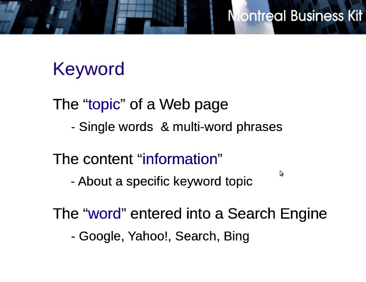 Keyword