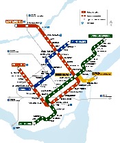 Montreal Metro Map 175x208